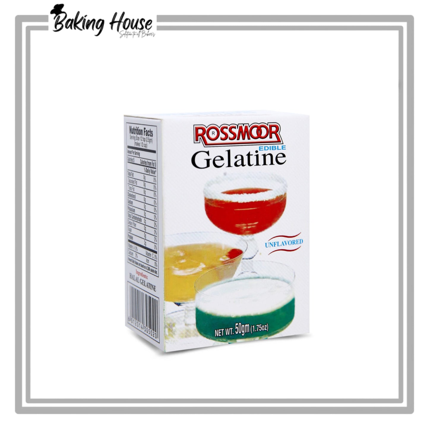 Rossmoor Edible Gelatine Unflavored Powder 50g