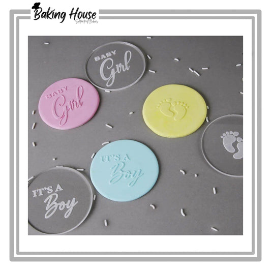 pack 3 Stamp Boy/Girls Set For Fondant Cookies