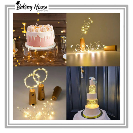 LED String Golden Fairy Lights For Cake Decorating