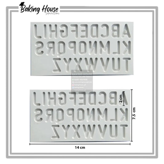 Upper Alphabet Silicon Fondant Mould For Cake Decorating