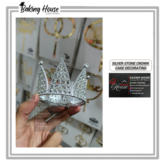 Silver King Plastic Crown For Cak Decorating