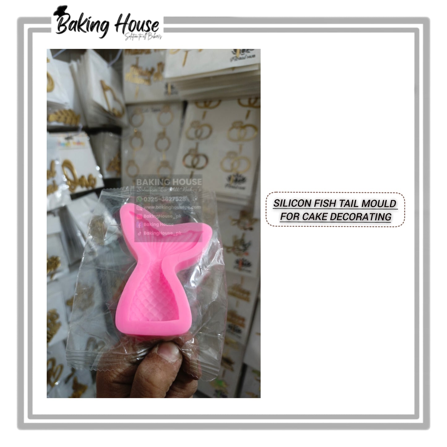 Small Mermaid Shell Silicon Fondant Mould For Cake Decorating